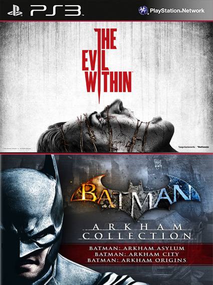 4 juegos en 1 Batman Arkham Collection Mas The Evil Within PS3 | Juegos  Digitales México | Venta de juegos Digitales PS3 PS4 Ofertas