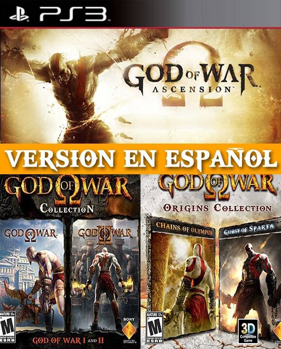 5 JUEGOS EN OF WAR COLLECTION PS3 FULL ESPAÑOL | Juegos México | Venta de juegos Digitales PS3 PS4 Ofertas