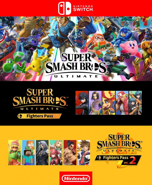 Super Smash Bros Ultimate Mas Dlc Fighters Pass Mas Dlc Fighters Pass 2 Nintendo Switch