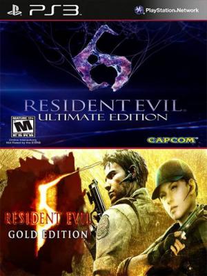 2 juegos en  1 Resident Evil 5 Gold Edition Mas Resident Evil 6 Ultimate Edition Ps3
