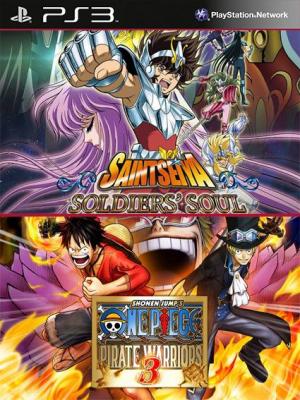2 juegos en 1 One Piece Pirate Warriors 3 Mas Saint Seiya Soldiers Soul PS3