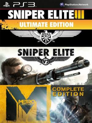 3 juegos en 1 Sniper Elite 3 ULTIMATE EDITION mas Sniper Elite V2 mas Metro Last Light Complete Edition Ps3