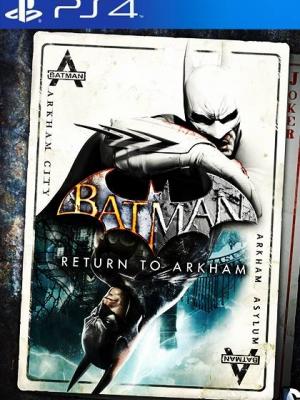 2 juegos en 1 Batman Return to Arkham PS4