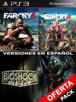 3 juegos en 1 FAR CRY 3 Mas FAR CRY 4 Mas BioShock PS3